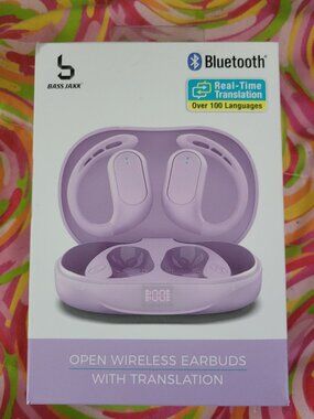 NEW BASS JAXX WIRELESS EARBUDS WITH TRANSLATION FEATURE